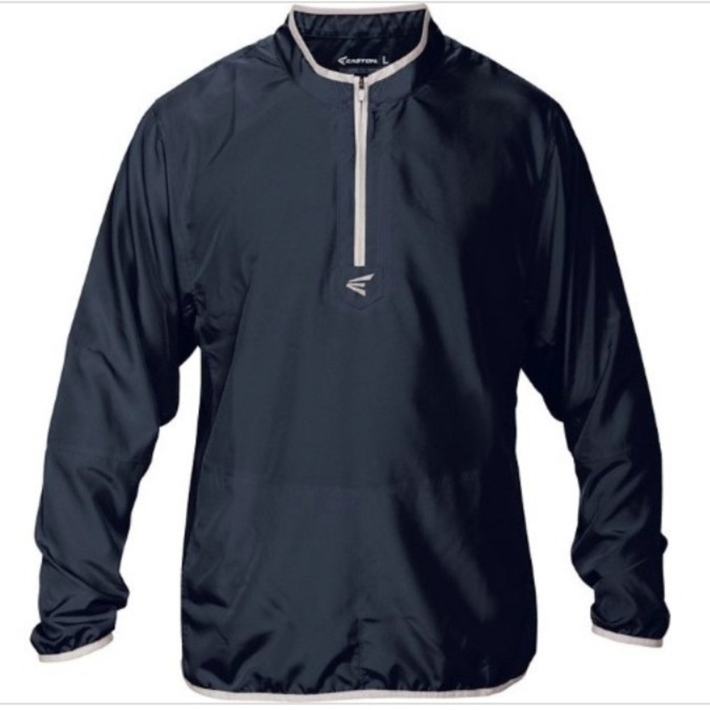 Easton M5 Cage Jacket Youth Small Navy Blue New Quarter Zip Baseball Pullover